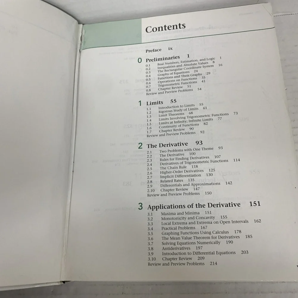 Calculus Textbook Ninth Edition 2007 Hardcover Varberg Dale Purcell Edwin Rigdon